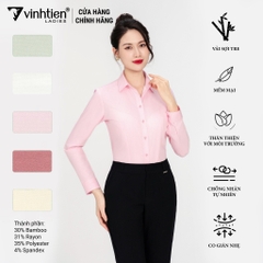 Áo Sơ Mi Nữ Dài Tay Vải Bamboo Slimfit 355 Vĩnh Tiến - Nhiều Màu