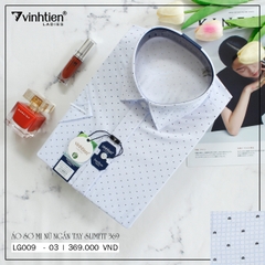 Áo Sơ Mi Nữ Ngắn Tay Vải In Bamboo Slimfit 369 Vĩnh Tiến - Nhiều Màu
