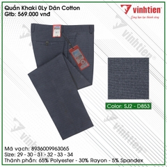 Quần Kaki 0Ly Nam Dãn Cotton Classic Vĩnh Tiến 569-Nhiều Màu