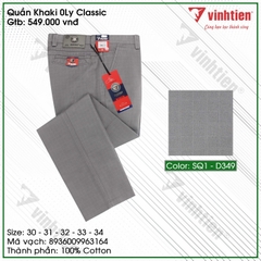 Quần KaKi 0Ly Trung Niên Classic 549 Vĩnh Tiến - SQ1-D349