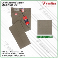 Quần KaKi 0Ly Trung Niên Classic 549 Vĩnh Tiến - SQ1-D350