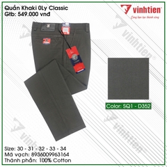 Quần KaKi 0Ly Trung Niên Classic 549 Vĩnh Tiến - SQ1-D362