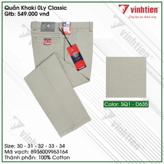 Quần KaKi 0Ly Trung Niên Classic 549 Vĩnh Tiến - Nhiều Màu