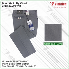 Quần KaKi 1Ly Trung Niên Classic 569 Vĩnh Tiến - SX4-D398