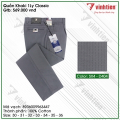 Quần KaKi 1Ly Trung Niên Classic 569 Vĩnh Tiến - SX4-D404