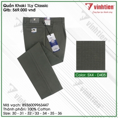 Quần KaKi 1Ly Trung Niên Classic 569 Vĩnh Tiến - SX4-D405