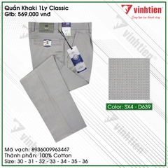 Quần KaKi 1Ly Trung Niên Classic 569 Vĩnh Tiến - Nhiều Màu