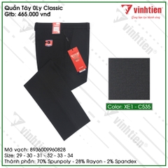 Quần Tây 0ly Classic 465 Vĩnh Tiến - ND1-C535