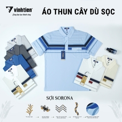 Áo Polo Cây Dù Trung Niên 425 Vĩnh Tiến - Nhiều Màu ( Sọc Vai)