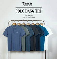 Áo Thun Polo Dệt Lưới Dáng Trẻ 349 Vĩnh Tiến - Nhiều Màu