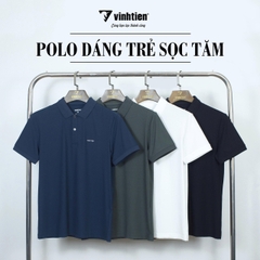 Áo Thun Polo Dáng Trẻ Sọc Tăm 349 Vĩnh Tiến - Nhiều Màu