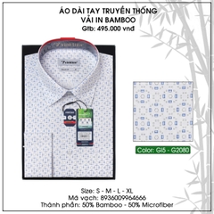 Áo Sơ Mi Dài Tay Họa Tiết Bamboo Regular Fit 495 Vĩnh Tiến - Nhiều Màu