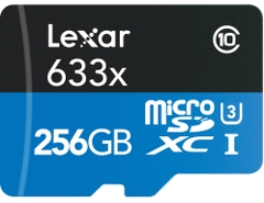 Thẻ nhớ 256GB Micro SDXC Lexar 633x 95MB/s Adapter