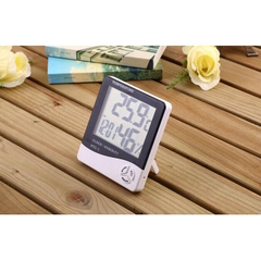 Đồng hồ đo ẩm, nhiệt độ HTC-1, hiển thị thêm thời gian, hẹn giờ,...