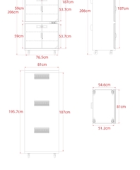 Tủ chống ẩm Cao cấp Huitong DHC-800 (800L)