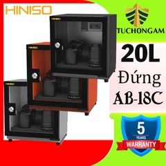 Tủ chống ẩm Hiniso AB-18C (20L Đứng), 3 Màu Hot Cam-Đen-Ghi