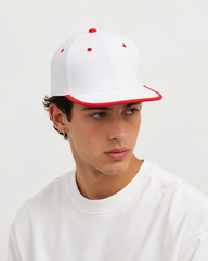 Nón Snapback NHS Trắng Viền Đỏ - Điểm Nhấn Là Bạn.