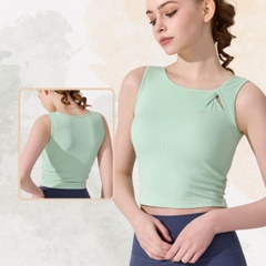 Áo tập tanktop cut-out vai xoắn TNK5126 beYoga
