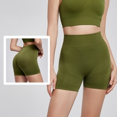Quần short nhún mông SHT5124 beYoga – Cạp cao gen bụng, tôn dáng