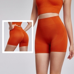 Quần short nhún mông SHT5124 beYoga – Cạp cao gen bụng, tôn dáng