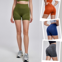 Quần short nhún mông SHT5124 beYoga – Cạp cao gen bụng, tôn dáng