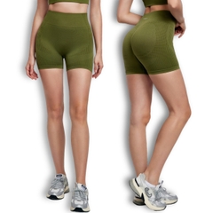 Quần short nhún mông SHT5124 beYoga – Cạp cao gen bụng, tôn dáng