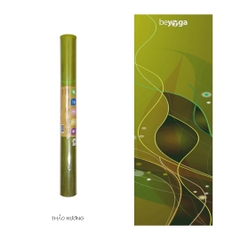 Thảm tập yoga du lịch cao su phủ nỉ 1mm beYoga