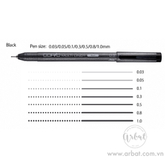 Bút line Copic Multiliner - Đen