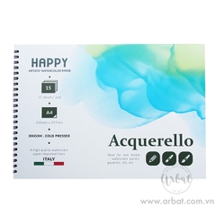 Sổ sketchbook màu nước Happy 300gsm