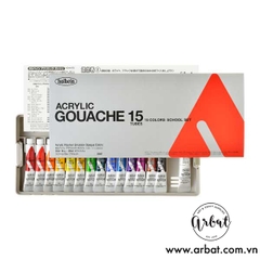 Màu Acryla Gouache Holbein - School set 12ml