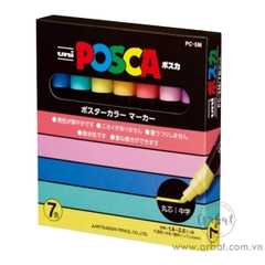 Set bút 7 cây pastel Uni Posca PC-5M