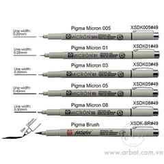 Set 6 cây Sakura Pigma Micron