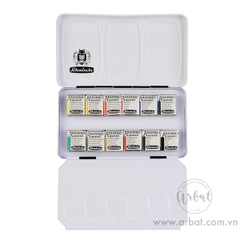Màu nước Schmincke Akademie - Set 12 Halfpan pocket