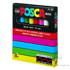 Set bút 8 cây Uni Posca PC-3M