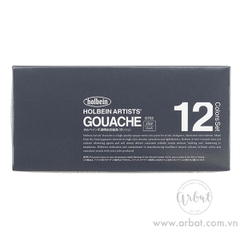 Set màu Gouache Holbein - 12 màu 5ml