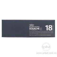 Set màu Gouache Holbein - 18 màu 5ml