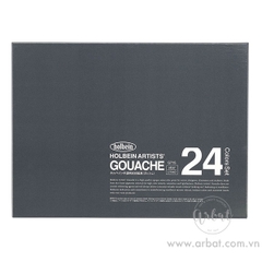 Set màu Gouache Holbein - 24 màu 15ml
