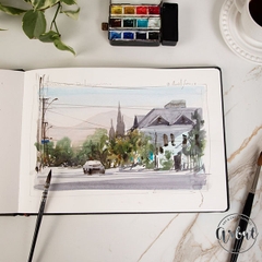 Sổ màu nước Hahnemuhle - Đỏ