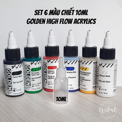 Set MÀU CHIẾT Golden Acrylic 10ml