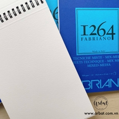 Sổ sketchbook Fabriano 1264 Mixed Media lò xo