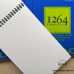 Sổ sketchbook Fabriano 1264 Drawing 180gsm lò xo