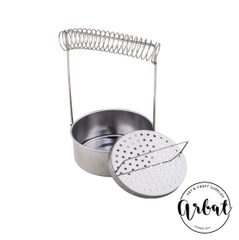 Đồ cắm cọ sơn dầu inox có lò xo