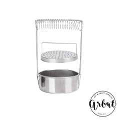 Đồ cắm cọ sơn dầu inox có lò xo