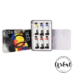 Bộ màu nước QoR hộp thiếc