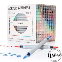 Bộ acrylic marker 2 đầu Meeden