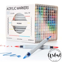 Bộ acrylic marker 2 đầu Meeden