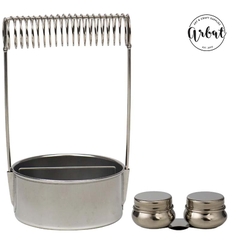 Bộ giá cắm cọ + 2 cốc đựng dầu