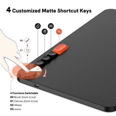 Bảng Vẽ Đồ Họa VEIKK Voila L Android Cảm Ứng Nghiêng 4 Phím Keycap Và Vòng Dial
