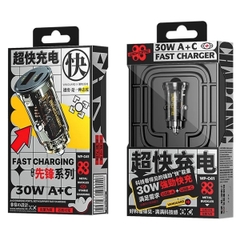 Củ sạc trên Ôtô Wk-C41 - 30W (1USB + PD)