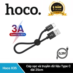 Cáp Type-C 25Cm Hoco X35